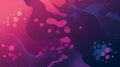 Abstract Design with 3D Organic Shapes and Gradient Hues, Dynamic Multicolor Artwork with Smooth and Glossy Texture