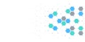 Abstract design element with geometric background of hexagons shape pattern Royalty Free Stock Photo