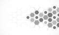 Abstract design element with geometric background of hexagons shape pattern Royalty Free Stock Photo