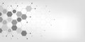 Abstract design element with geometric background of hexagons shape pattern Royalty Free Stock Photo