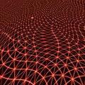 Conceptual grid on the subject of space, technologies, network, conections