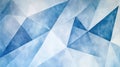 Abstract Design Featuring Blue and White Geometric Triangles Royalty Free Stock Photo