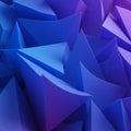 Abstract design featuring a collection of sharp, angular geometric shapes arranged in Royalty Free Stock Photo
