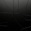 Abstract design featuring a dark background with thin, intersecting black Royalty Free Stock Photo