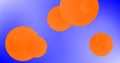 Gradient Abstract background with Gradient orange circles on Gradient Blue Purple Background Royalty Free Stock Photo