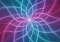 Abstract design featuring intertwining, glowing lines forming a symmetrical pattern. The color Royalty Free Stock Photo