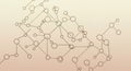 Abstract design featuring a network of interconnected nodes and lines. The circles Royalty Free Stock Photo