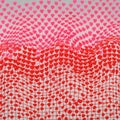 Abstract design featuring an optical illusion of red hearts arranged in a grid pattern. Royalty Free Stock Photo