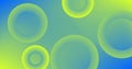 Abstract background with Aqua and Yellow circles Gradient design Royalty Free Stock Photo