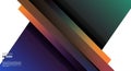 Abstract design featuring overlapping diagonal rectangles in a gradient color scheme Royalty Free Stock Photo