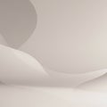 Abstract design featuring smooth curves and overlapping translucent layers
