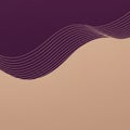 Abstract design featuring smooth, curving lines forming a wave pattern. The top porti Royalty Free Stock Photo