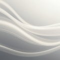 Abstract design featuring smooth, flowing lines in shades of white and gray. The lines Royalty Free Stock Photo