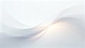 Abstract design featuring smooth flowing white and gray wave-like patterns on a soft gradient background evoking a sense of motion Royalty Free Stock Photo
