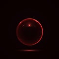 Abstract Design with Glass Sphere. Vector Royalty Free Stock Photo