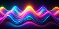 Abstract ultraviolet glowing waves background Royalty Free Stock Photo