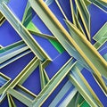 An abstract design with interlocking triangles in shades of blue and green3, Generative AI