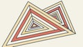 An abstract design with layered concentric triangles creating depth. vector design Generative AI Royalty Free Stock Photo