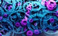 Abstract design of loops and rings.3d illustration Royalty Free Stock Photo