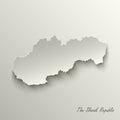 Abstract design map The Slovak Republic template