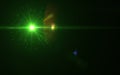 Abstract Design natural green lens flare