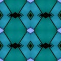 abstract design with opaque glass in blue, black and green colors, background and texture