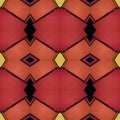 abstract design with opaque glass in orange, black and yellow colors, background and texture