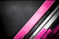 Abstract design with pink and gray stripes. Background grunge effect. Possible use Graphic design element, website background Royalty Free Stock Photo