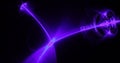 Purple Blue Pink Abstract Lines Curves Particles Background Royalty Free Stock Photo