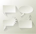 Abstract design speech bubble copyspace