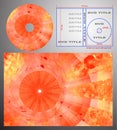 Abstract design template for dvd label and box-cov Royalty Free Stock Photo