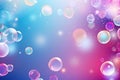 abstract design: vibrant liquid floating soap bubbles offer vibrant background copy space