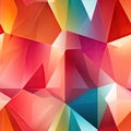 Abstract design wallpapers with cubist faceting and vibrant colors (tiled)