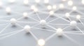 abstract design with white and grey intersecting paths and nodes