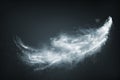 Abstract design of white powder snow cloud