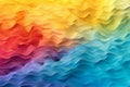 abstract desktop background with many small rainbow waves