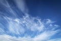 Abstract detail of clouds in the blue sky Royalty Free Stock Photo