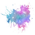 Abstract detailed watercolour splatter design