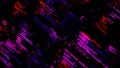 Abstract details of computer language, lines flowing on black background, seamless loop. Animation. Programming code Royalty Free Stock Photo