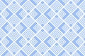 Abstract Diagonal Seamless Geometric Checked Light Blue Pattern Royalty Free Stock Photo