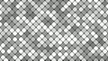 Abstract diagonal square mosaic pattern background - seamless loop motion graphic in grey tones