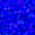 Abstract diagonal square pattern background - geometrical vector design from squares in blue tones Royalty Free Stock Photo