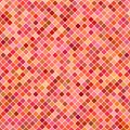 Abstract diagonal square pattern background - geometrical vector graphic from red squares Royalty Free Stock Photo