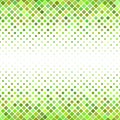 Abstract diagonal square pattern background - vector design from green squares Royalty Free Stock Photo