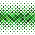 Abstract diagonal square pattern background - vector design from squares in green tones Royalty Free Stock Photo