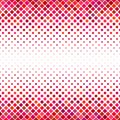 Abstract diagonal square pattern background - vector graphic from squares in red tones Royalty Free Stock Photo