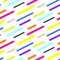 Abstract diagonal sticks seamless vector pattern. Royalty Free Stock Photo