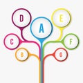 Abstract diagram tree infographic elements concept with stage elements