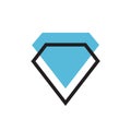 Abstract diamond gem logo icon design, jewelry symbol illustrationAbstract diamond gem logo icon design, jewelry symbol illustrati