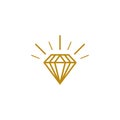 Abstract diamond logo design for jewelry business. Diamond icon.